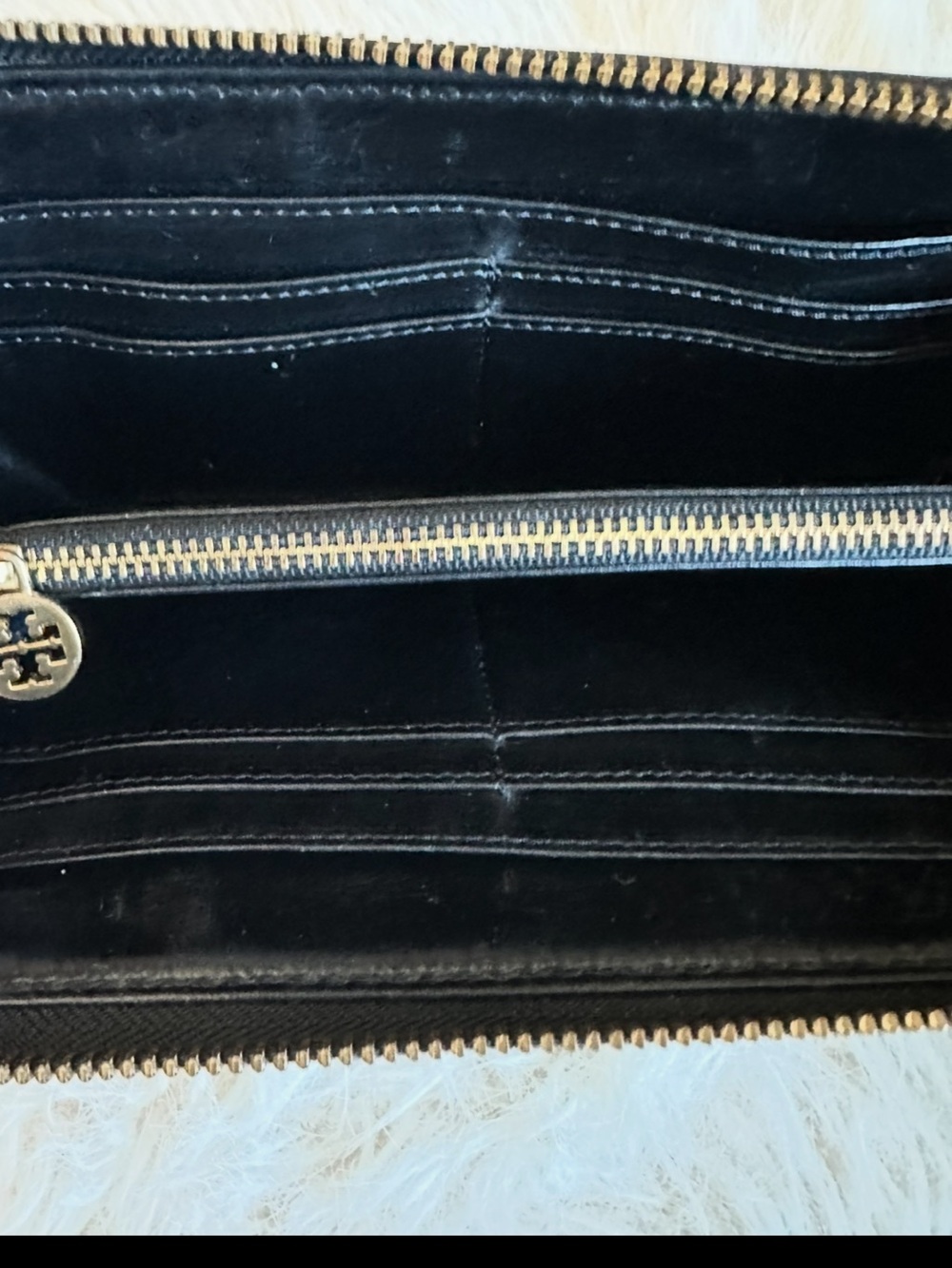 Tory Burch Multicolor Snake-Print Zip Card Wallet with Gold Hardware Zip around - Picture 13 of 16